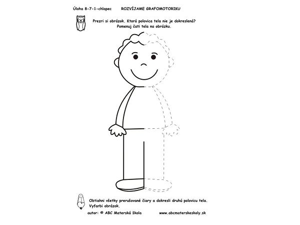 Dibujo de actividades para niños de preescolar 2
