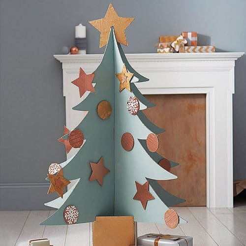 Árbol de navidad en cartón para niños